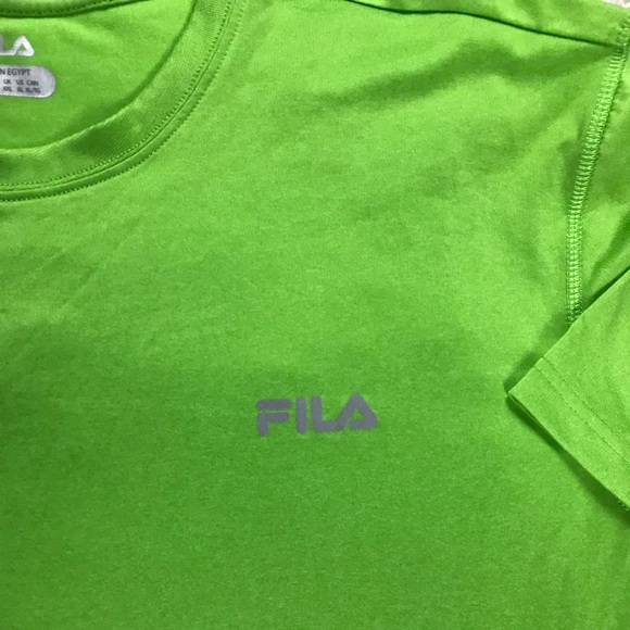 Men’s lightweight Green Fila T-Shirt Size XL EUC - Picture 4 of 5